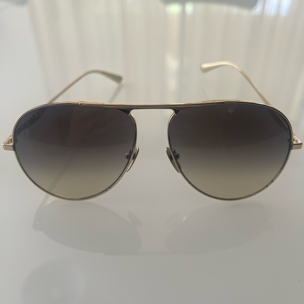 Gucci Sunglasses GG0334S Gold 60mm